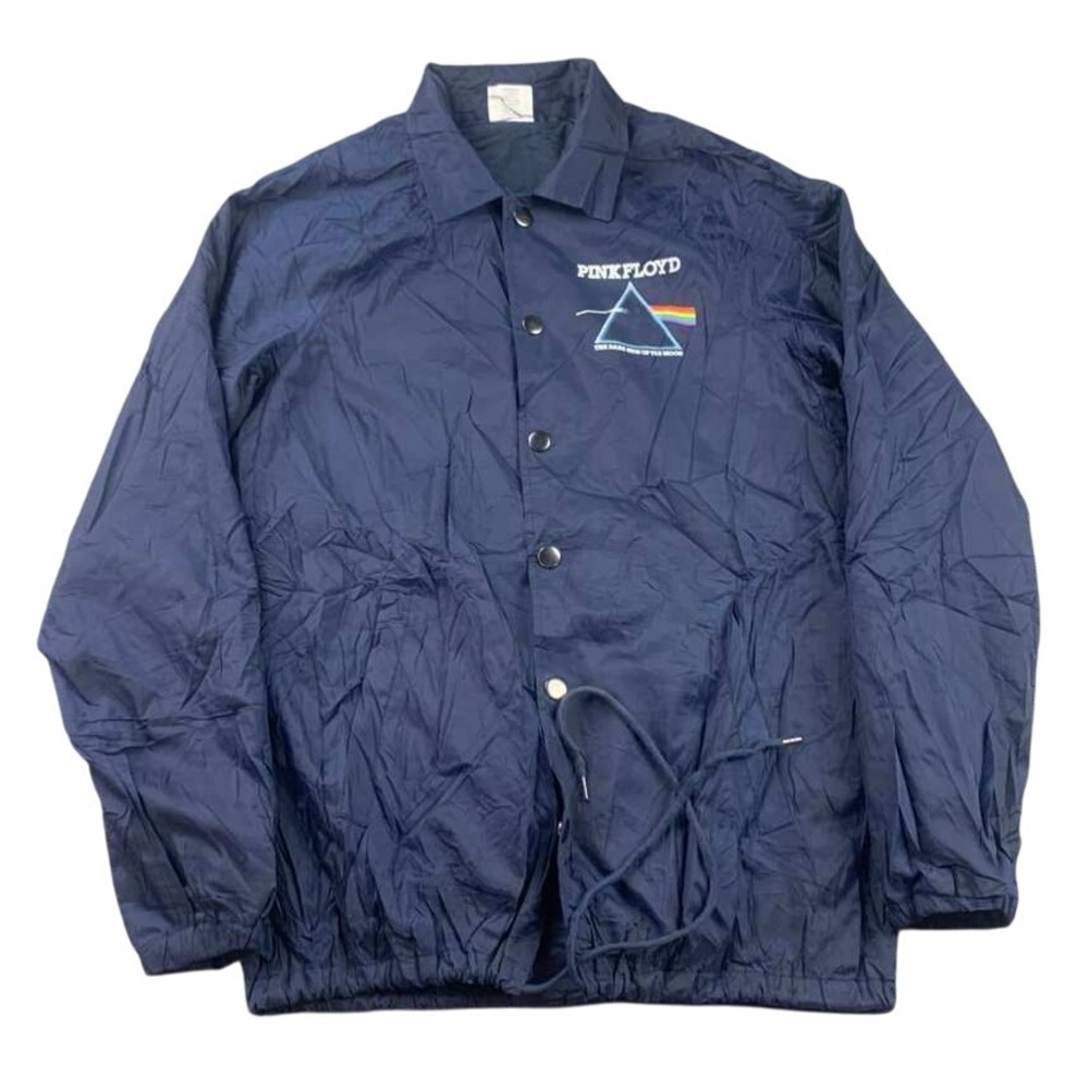 Pink Floyd Dark Side of‎ the Moon Staff Jacket Windbreaker Mens Small Navy Prism